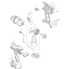 Makita BTP131 Main Assembly