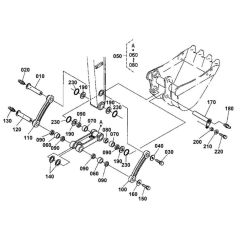 Dipper Arm/Bucket Link Assembly