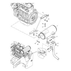 Exhaust System for Bomag Roller