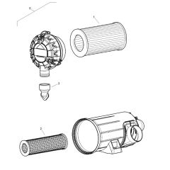 Dry Air Filter for Bomag BW 120 AD-5