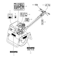 Decal Assembly for Bomag Roller