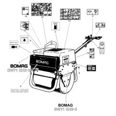 Decal Assembly for Bomag Roller