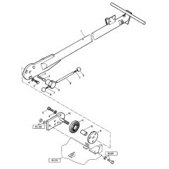 Fold-Up Handle for Bomag BW 75 E