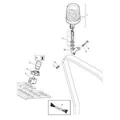 Rotary Beacon ROPS Assembly
