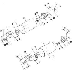 Roller Unit Assembly for Belle TDX 650