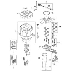 Motor Pump Assembly for Nilfisk