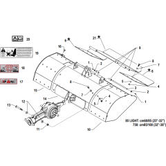 Rotary Hoe Hood Assembly