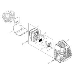 Muffler for Shindaiwa C302TS
