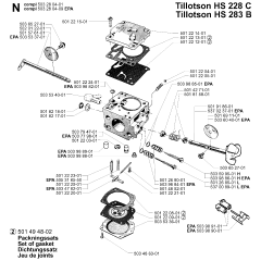 Carburetor Assembly for Husqvarna 288