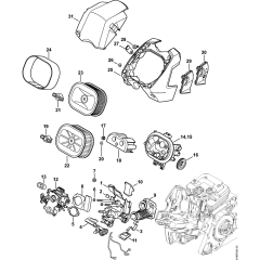 Carburetor Bracket & Air Filter