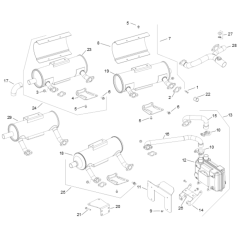 Exhaust for Kohler CH640LP