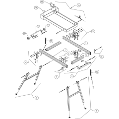 Main Frame Assembly for CHW Saw