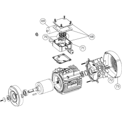 Motor Assembly for CM401-230V