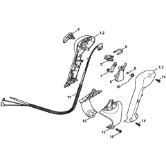 Control Handle for Stihl BR350