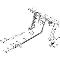 Control Handle for Stihl BR340