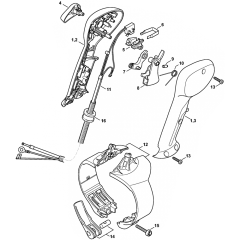 Control Handle for Stihl BR450