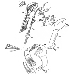 Control Handle for Stihl BR450C