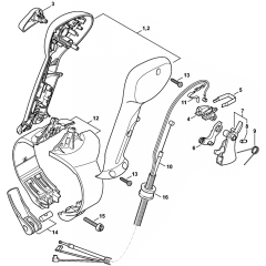 Control Handle for Stihl BR700