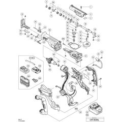 Main Assembly for Hikoki CR18DBL
