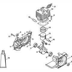 Crankcase & Cylinder for Stihl FR3900