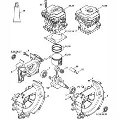 Crankcase & Cylinder Assembly