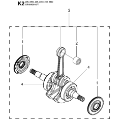 Crankshaft Assembly for Husqvarna 236
