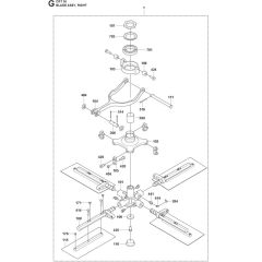Blade Assembly for Husqvarna CRT 36