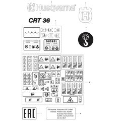 Husqvarna CRT 36 Decals