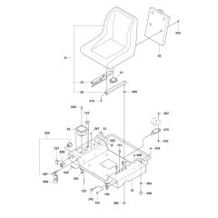 Seating Assembly for Husqvarna CRT 48
