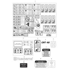 Decals for Husqvarna CRT 48