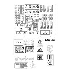 Husqvarna CRT 48 Decals