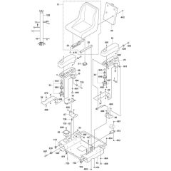 Seat Assembly for Husqvarna Trowel
