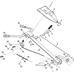Handle & Controls for Husqvarna CRT 53