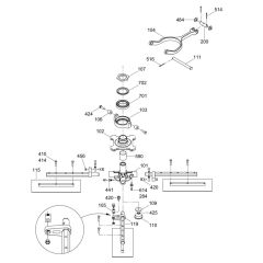 Blade Mechanism for Wacker Trowel