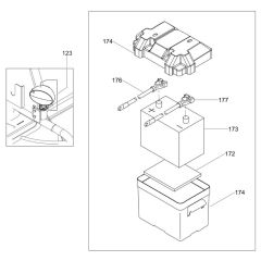 Battery Assembly for Wacker Trowel