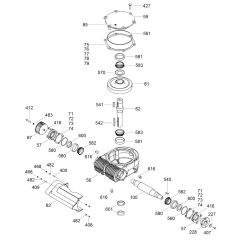 Gearbox Assembly for Wacker Trowel