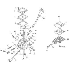 Carburettor for ECHO CS-2600ES