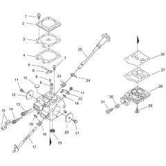 Carburettor for ECHO CS-260TES