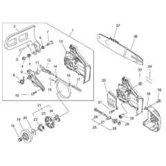 Clutch & Sprocket for ECHO CS-270WES