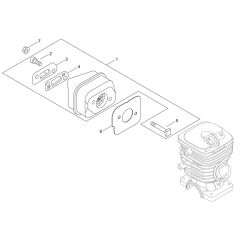 Muffler for ECHO CS-352AC