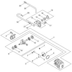 Cylinder, Crankcase, Piston