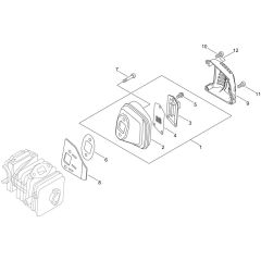Muffler for ECHO CS-355T