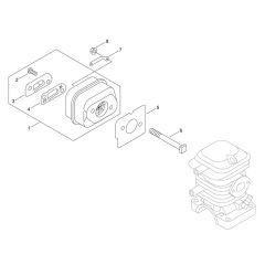 Muffler for ECHO CS-420EMS