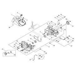 Crankcase for ECHO CS-490ES