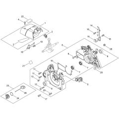 Crankcase for ECHO CS-590