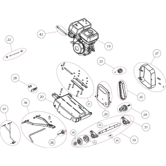 Motor Assembly for CS451-Petrol