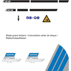 Labels for Norton Clipper CST120