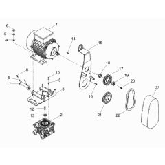 Drive Assembly for Wacker Trowel