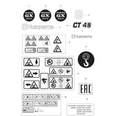 Decals for Husqvarna CT 48