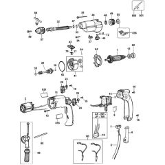 DeWalt D21720 Drill Assembly